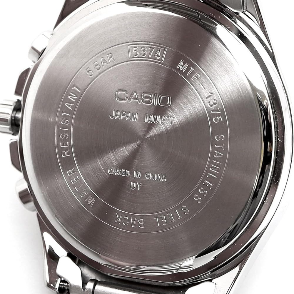 Casio Standard Quartz Men's Watch MTP-1375D-7A2V 24-Hour Display Champagne Color Imported Model
