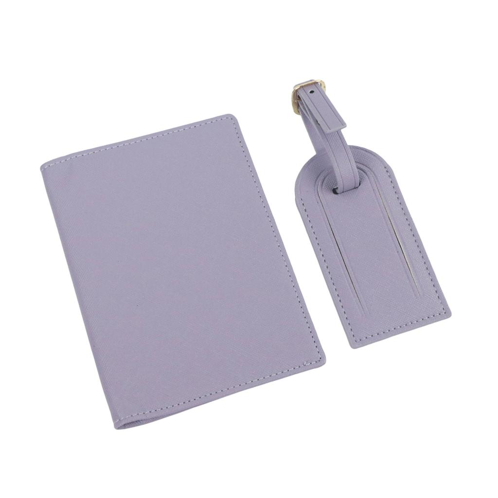 Free Customizable Name Passport Cover And Luggage Tags Set Lightweight Travel Accessories - Passport Holder And Suitcase Tag