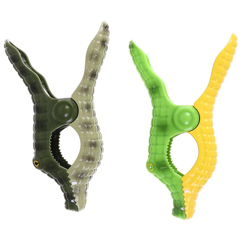 Plastic Beach Towels Clips For Sunbeds Sun Lounger Animal Decorative Clothes Pegs Pins Large Size Drying Racks Retaining Clip