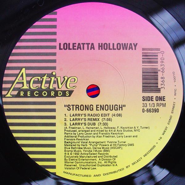 

12inch Record LOLEATTA HOLLOWAY - Strong Enough 066390 Active Records 1992 US Dance & Electronica Used