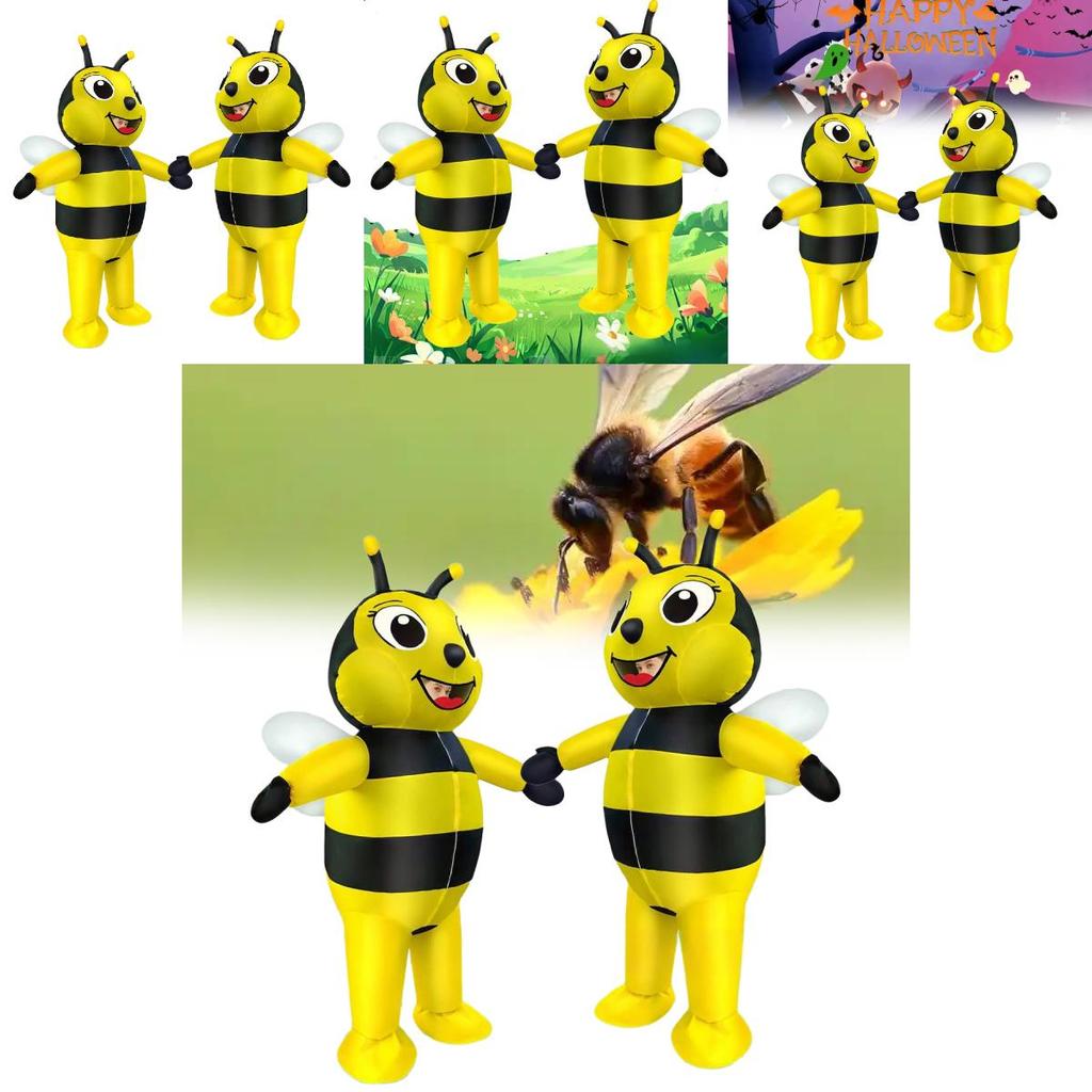 Festive Inflatable Bee Suit Made From Polyester For Themed Parties And Outdoor Celebrations