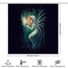 Galaxy Witch Shower Curtain Celestial Fantasy Space Mystical Home Decor Witchy Bathroom Set Dark Aesthetic Room Decor