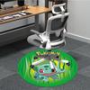 1PC Bulbasaur, Pokémon Office Round Rug, Non-slip, Soft and Durable Office Rug for Interior Decoration, Perfect for Office yy250915079