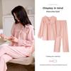 Women's Long Sleeve Modal Cotton Pajamas - Thin, Plus Size Home Wear for Middle-Aged Moms, Ideal for Spring, Autumn, and Winter