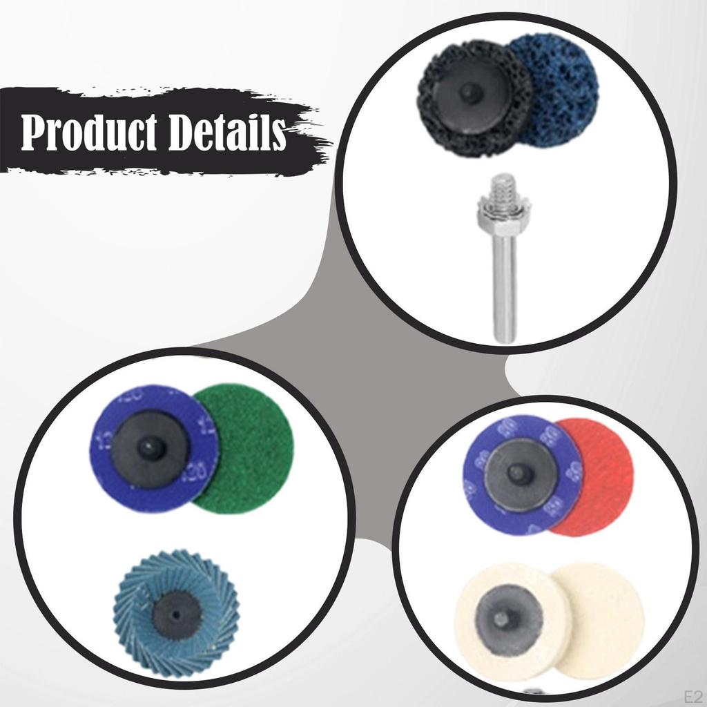 26x Buffing Wheel Polishing Kit,Abrasive Multifunctional Garage with Shank