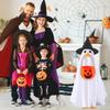 Goose Porch Costume Set with Witch Hat Ghost Cloak and Pumpkin Basket for 23 Inch Outdoor Holiday Decoration
