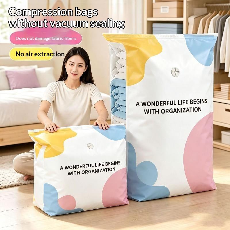 1 Unidad Bolsa de Compresión al Vacío Engrosada, Bolsa de Vacío Transparente para Edredón, Bolsa Doméstica para Almacenamiento y Clasificación de Ropa, Bolsa de Almacenamiento