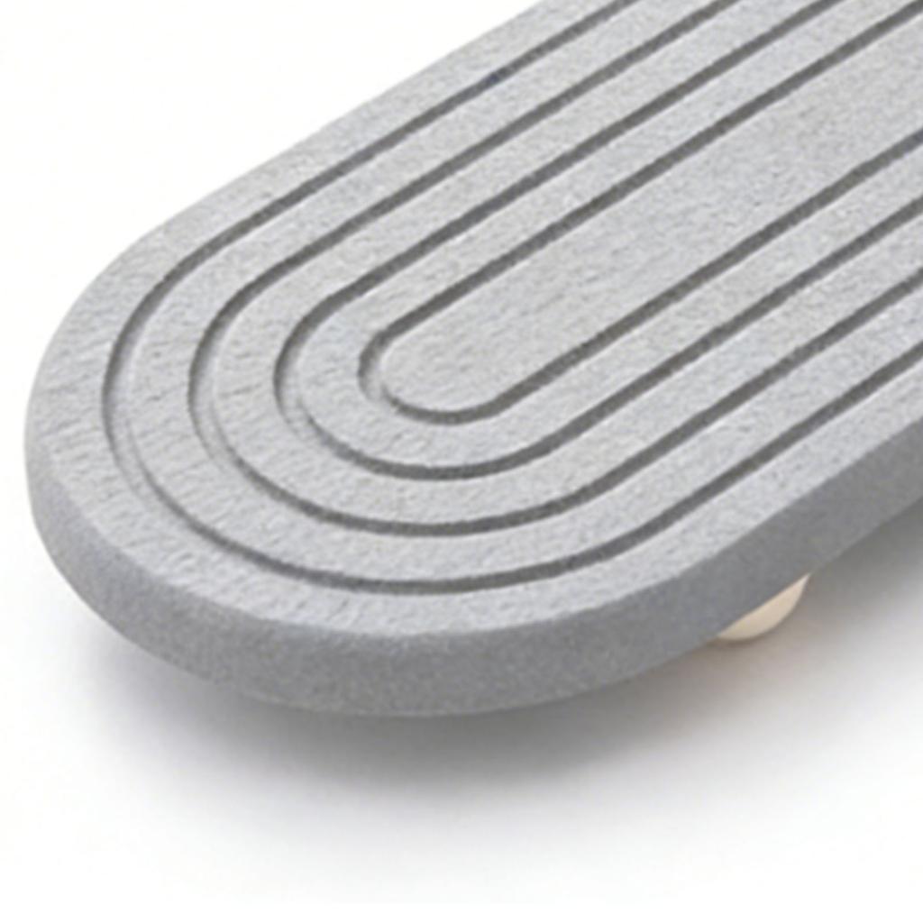 Water Absorbing Stone Tray Minimalist Versatile Quick Drying Diatomite Tray for Kitchen Sink Bathroom Counter 30x10cm