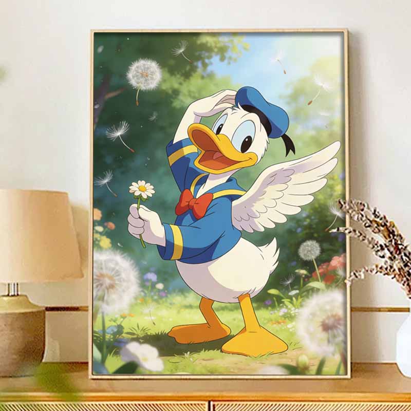 Disney Donald Duck Diamond Painting Art Kit Handmade DIY 5D Home Decor Gift