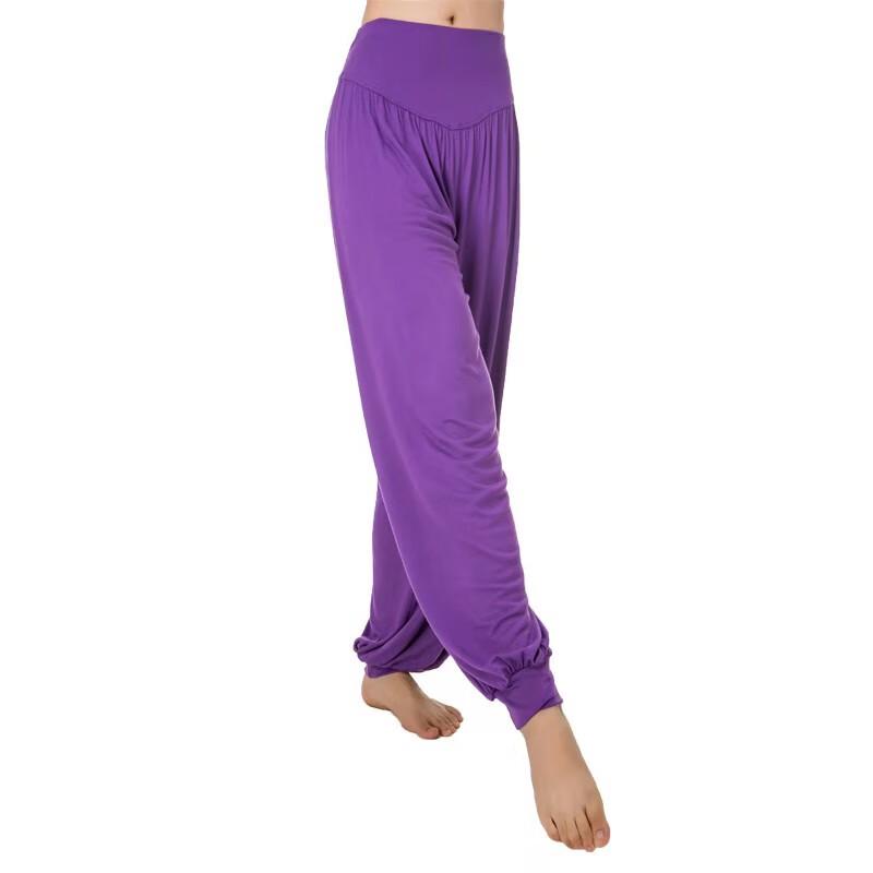 Zuoduofei Fine Modal Wide-Leg Yoga Dance Harem Pants M-3XL