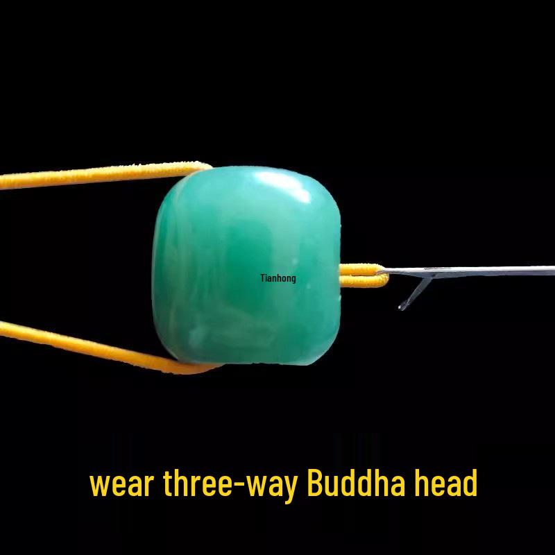 Enfile-perles bouddhistes et fil à crocheter: Outil en acier multi-usage pour perlage, petit trou, wenwan, bodhi et vajra.