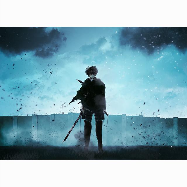 Solid Wood Frame Wall Art Attack On Titan Canvas Paintings Modular Levi Ackerman Pictures HD Printed Anime Poster Living Room Home Decor