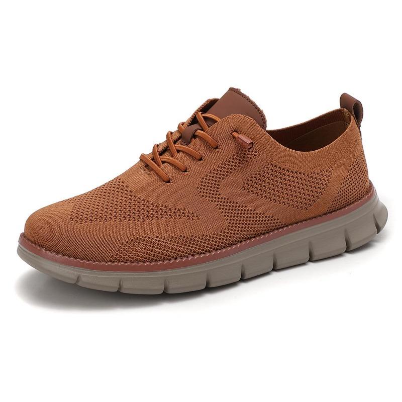 New Lightweight Lace-up Casual Men's Shoes, Breathable Large-sized Sports Shoes