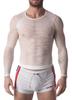 White Capo Net T-shirt - Barcode Berlin - Sexy T-shirt