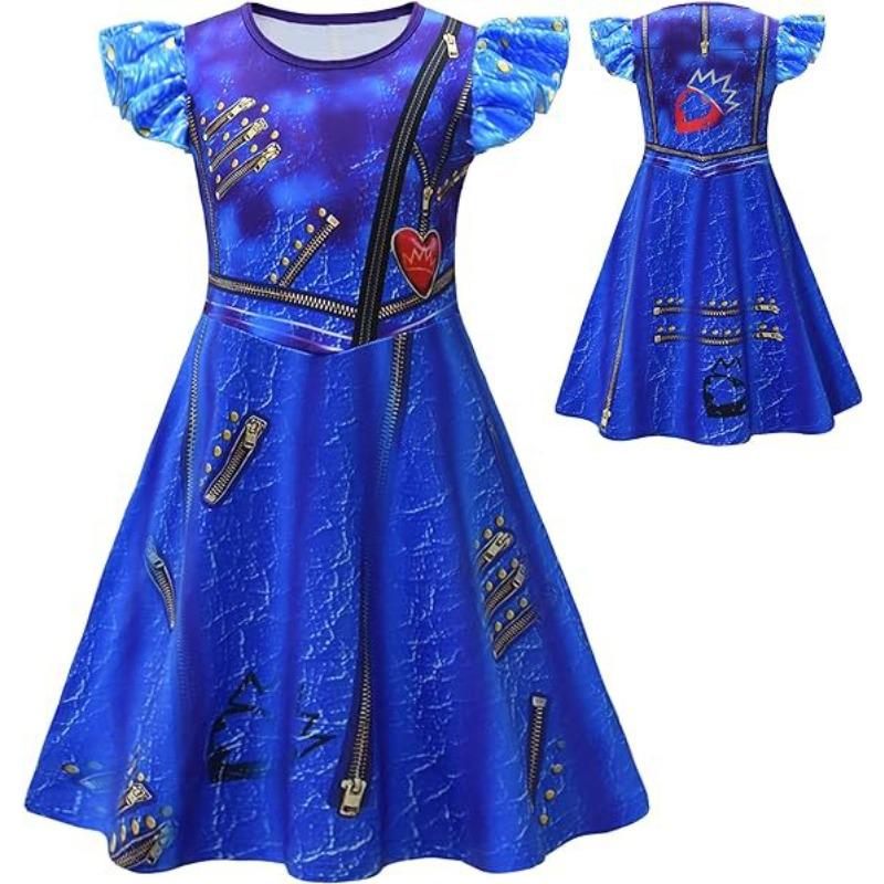 New Children's Dress Cute Princess Dress Birthday Party Dress Halloween Role-playing Costume Fashionable Cute Style Fluffy Dress