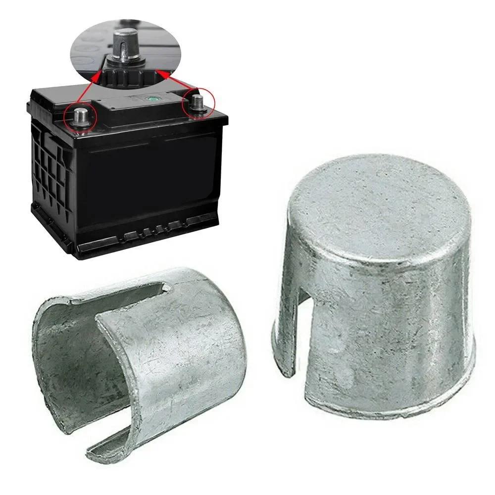 2Pcs Alloy Car Battery Post Repair Shims Car Battery Terminal Converters Positive Negative Post Electrical Component Repair Shim China Mainland