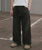 EZKATON Blitz Washed Wide Sweatpants Charcoal Black Hslp6942