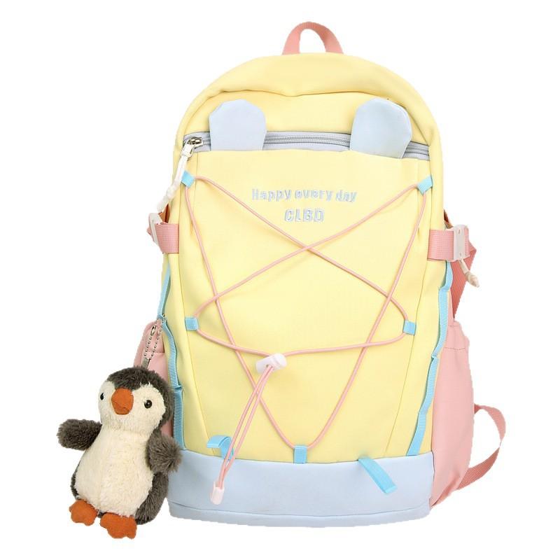 Student Bag New Male High Capacity High School Junior High School Travel Backpack Female Ins Cool Joker Backpack.