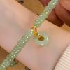 Ping An Women's Double Happiness Buckle Bracelet - Chinese Style, Retro, Elegant, Light Luxury Jewelry.