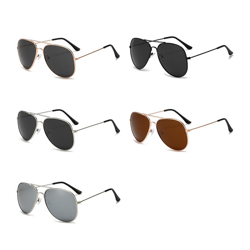 New fashion men's sunglasses glasses women's UV-proof metal sunglasses outdoor driver toad glasses