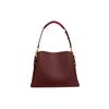 COACH Willow Pebble Texture Spiral Leather Tote Bag, Shopping Bag, Handbag, Shoulder Bag Women's Dark Burgundy C2590-B4WN