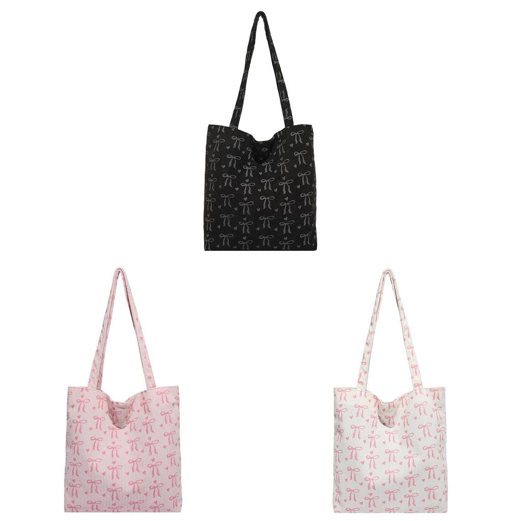 Nylon Butterfly Knot Tote Bag For Women With Large Capacity And Urban Style