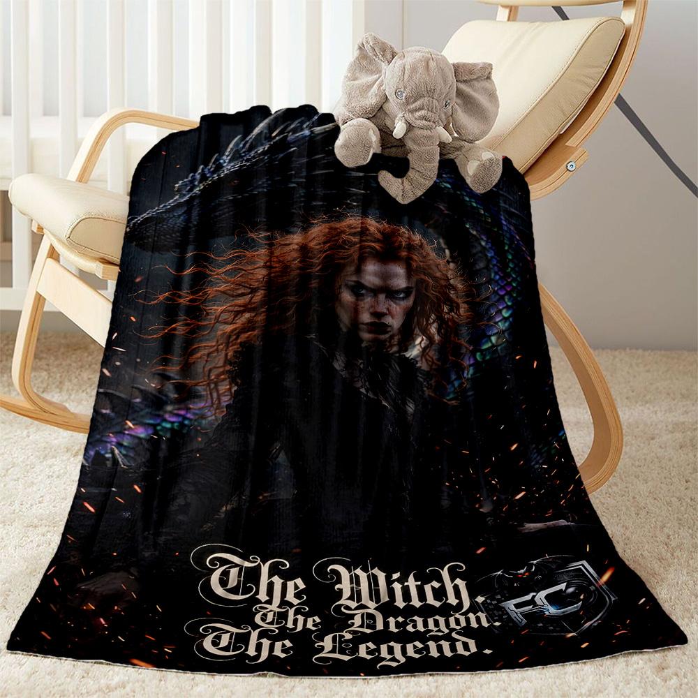 Gothic Style Blanket Comfortable Suitable for Livingroom Office Bed All-Season Use Stylish Decor Birthday Christmas Gift Blanket