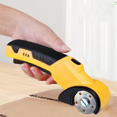 Cordless Electric Scissor Rechargeable Cardboard Cutter with LED Light 2000mAh Battery Rotary Cutter for Cloth Leather Cardboard Carpet Wire Rope