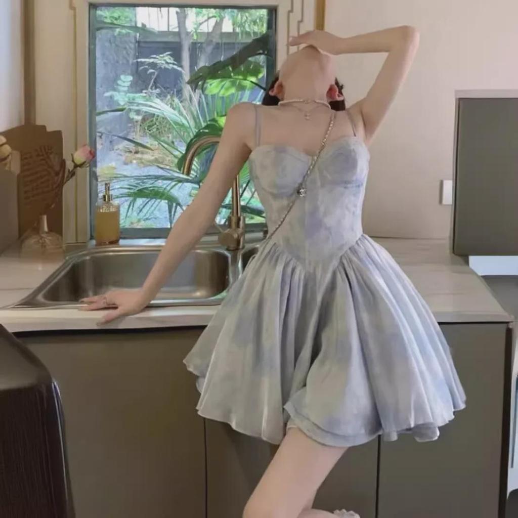 Šaty Barbie Princess Suspender: Narozeniny, Dovolená, Nadýchaná krátká sukně, Pouzdrové šaty.