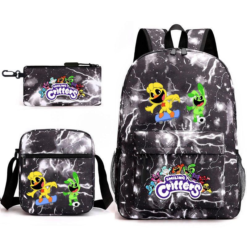 School season starry sky primary school student schoolbag smiling animal leisure backpack