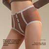 Ladies Spring and Autumn Soft and Comfortable Lower Abdomen Antibacterial Extended Crotch High Waist Triangle Briefs