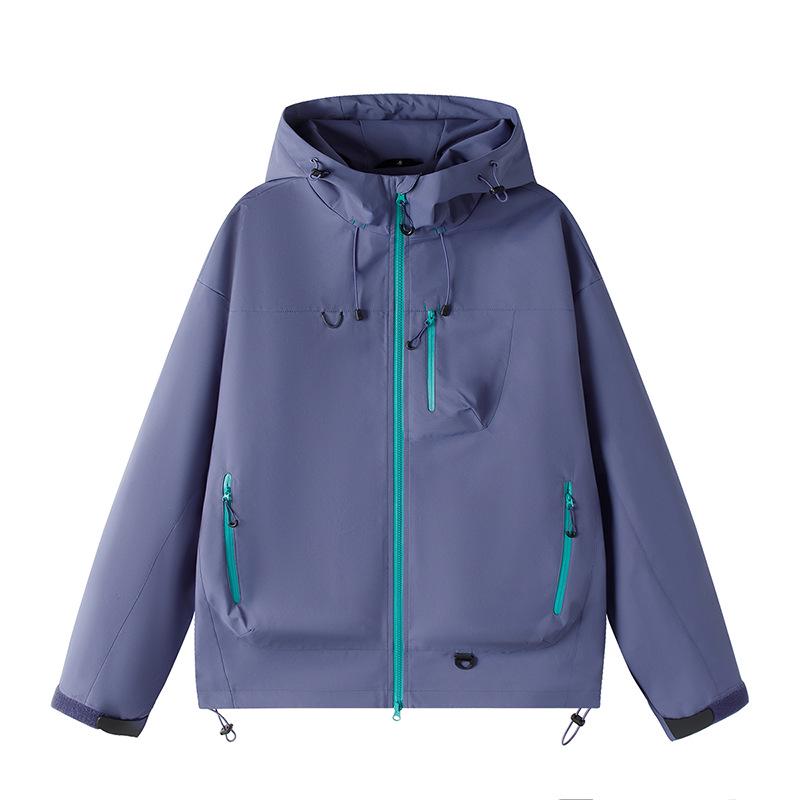 Couple's Dopamine Color Block Windbreaker - Unisex, Windproof, Versatile Outdoor Jacket