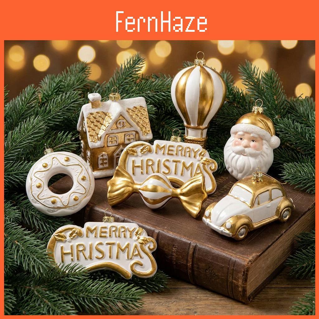 Christmas Tree Ornaments 3d Hanging Decor With Plastic Material For Holiday Celebration