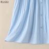 ZANZEA Women Casual Round Neck Loose Sleeveless Tank Tops