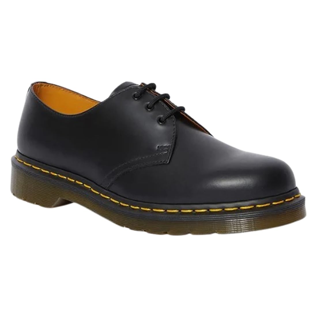 

Dr. Martens Shoes Yellow Stitch Leather Black Lace-up 3-Eye Gibson Women s Men s 1461 11838002 BLACK UK6 (25.0cm)