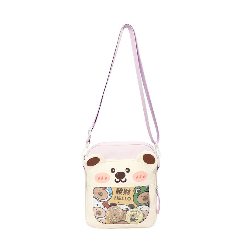 Women's Mobile Phone Bag Cartoon Small Square Bag Student Shoulder Bag