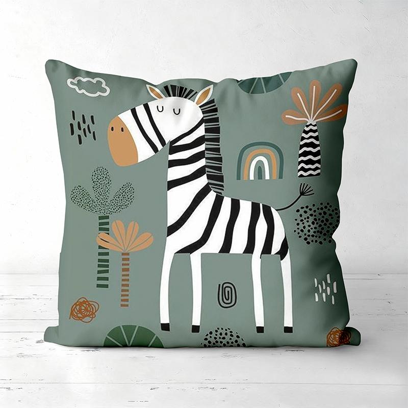 Cute Animal Patterned Cushions for Home Decor Polyester pillowcase, sofa decorative cushion cov Headboard Pillow