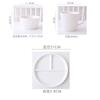 Three Grid Dining Plate Grid 211 Fat Reduction Plate Household Breakfast Utensils Ceramic Weight Loss Quantitative Dinner Plates