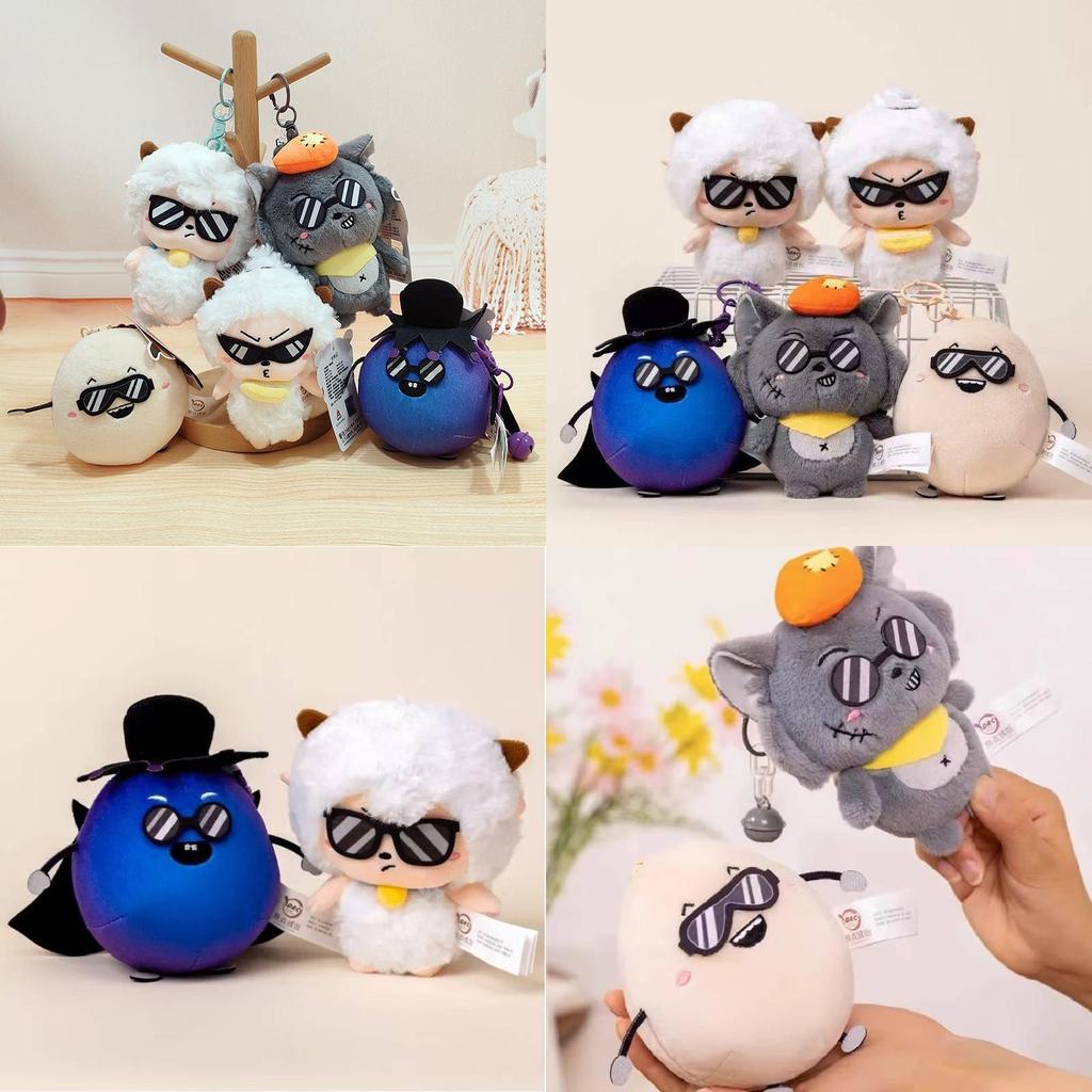 Pleasant Goat And Big Big Wolf Crystal Plush Keychain Soft Toy For Birthday Gift For Teens