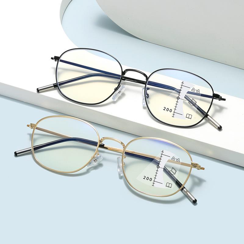 Ultra-light Anti-Blue Light HD Progressive Reading Glasses for Men - Multi-Focus Eye Protection for Near and Distance Vision
