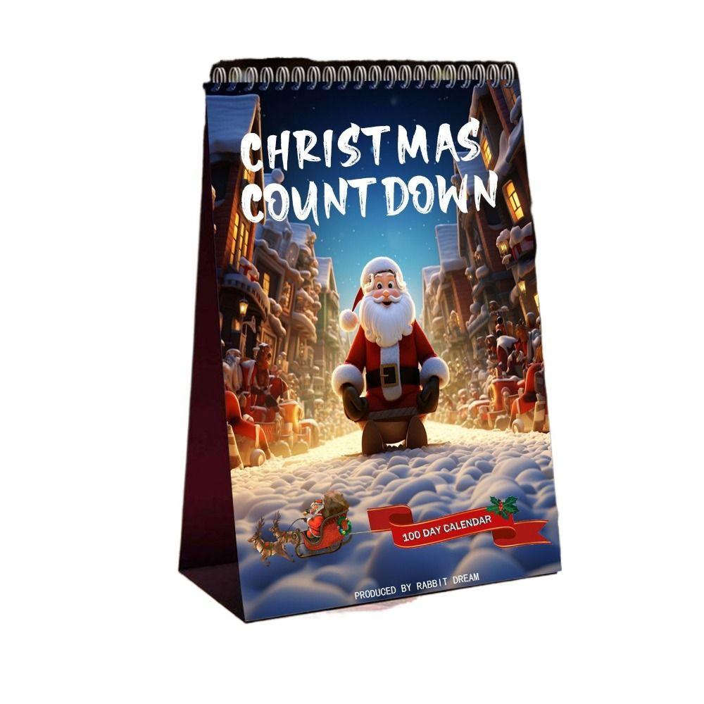 100 Day Tear Off Countdown Calendar Creative Christmas Countdown Calendar  Home Decor