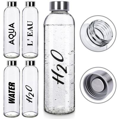 Glass Bottle for Drinks Water Juice Lemonade Cocktail Smoothie Bottle 0.7L