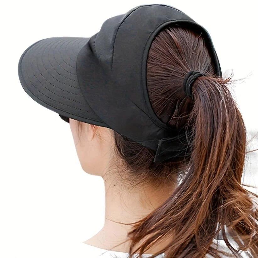 

Women Wide Brim Sun Protection Visor Sun Hat, Anti-UV Lightweight Breathable Foldable Beach Hat For Outdoor Sport Cycling Drive хаки