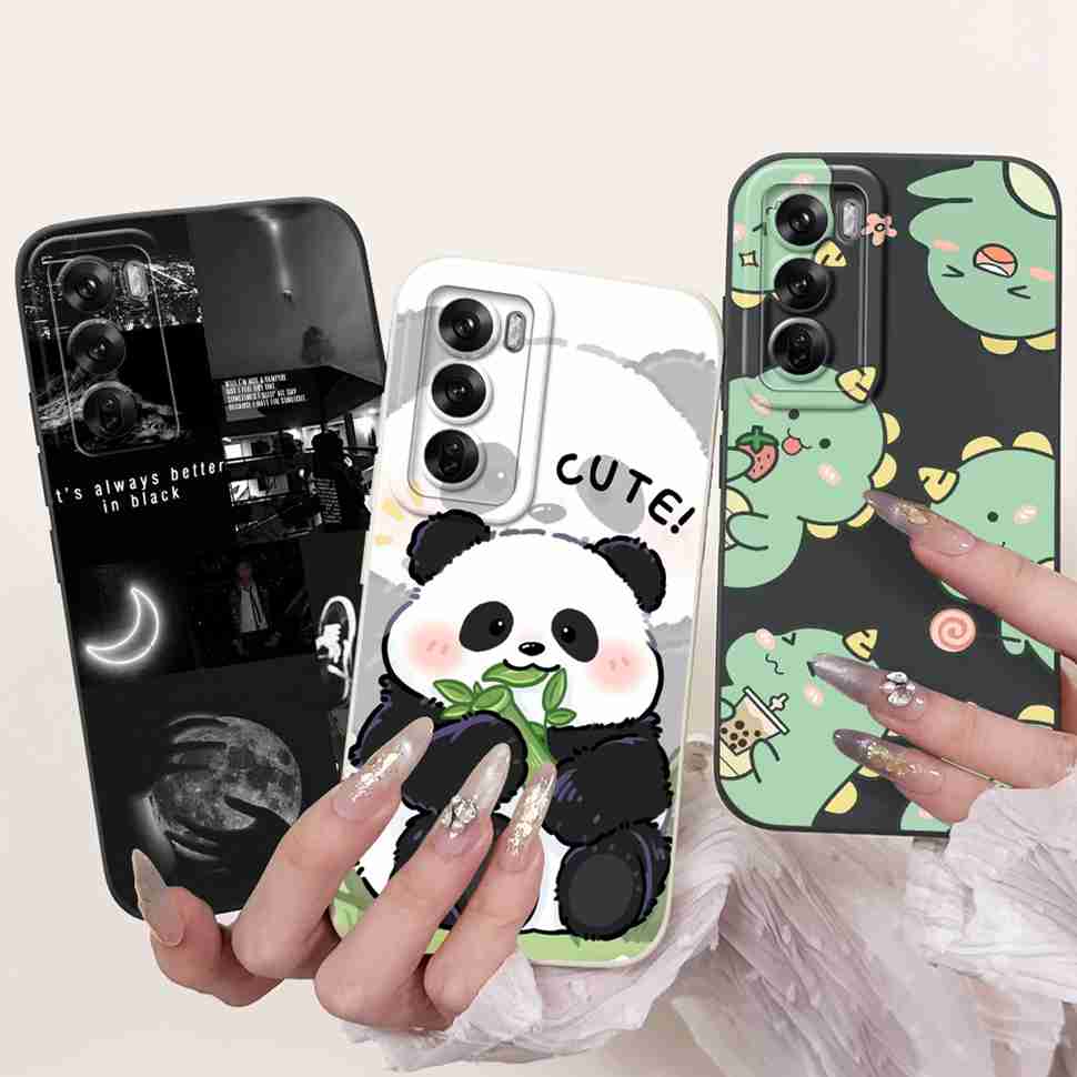 Silicone Case For Oppo Reno12 5G Colorful Small Cat Soft Cover For Oppo Reno 12 F 12F Reno12 FS 5G Protectors Cases Coque
