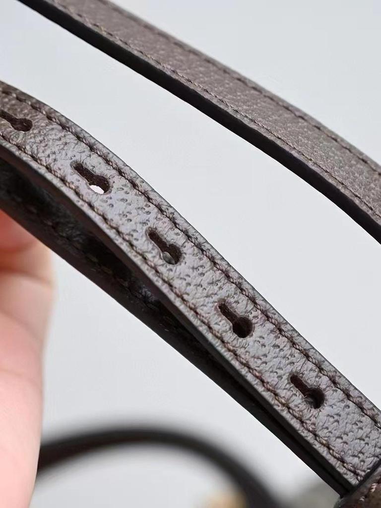 Ophidia Women's Genuine Leather Monogram Flap Drawstring Backpack Small Bookbag with Logo