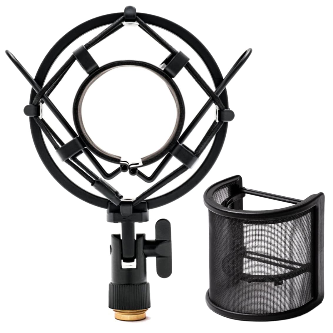 

GRANPRO Shock Mount & Pop Filter Set, Noise Reduction, Compatible with MPM1000, AT2020, and SL [Free 3-Year Warranty] (Gekko)