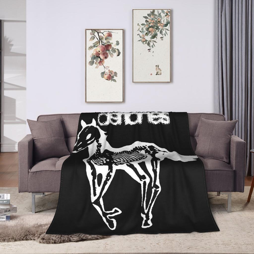 D-Deftoness Nu Metal Super Warm Blanket Kids Plush Bedding Throws Funny Outdoor Flannel Bedspread Sofa Bed Cover