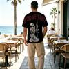 Day of the Dead Fun Creative 2D Printed Breathable Men's T-Shirt, Comfortable Casual Daily Wear
