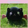 Cozy Black Cat Plush Cushion For Snuggling And Decorative Backpack Pillow For Trendy Girls