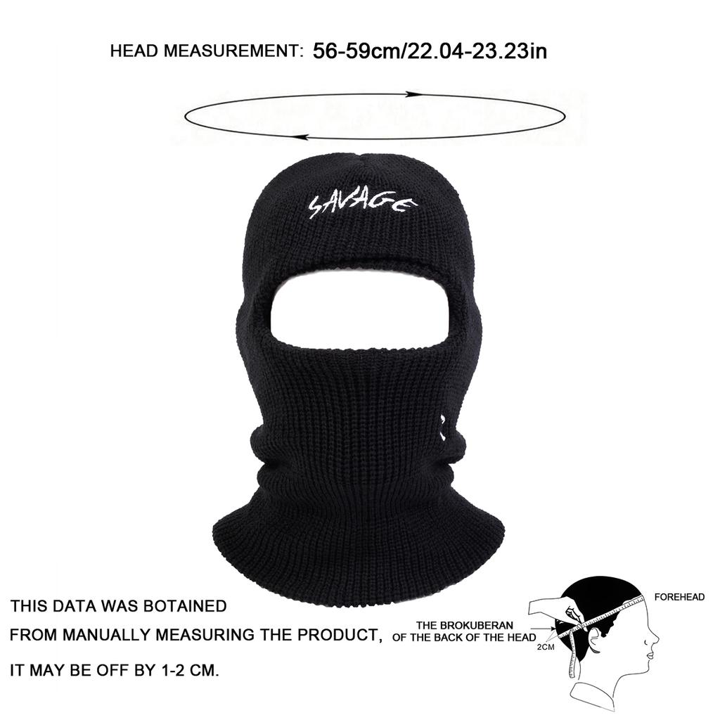 SAVAGE Balaklava Lue Unisex Utendørs Varm Hatt Menn Casual Caps Vindtett og Kuldebestandig Hatt